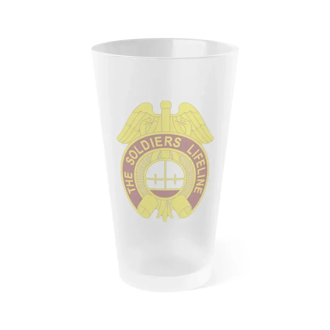 424 Medical Battalion (U.S. Army) Frosted Pint Glass 16oz Default Title - Go Mug Yourself