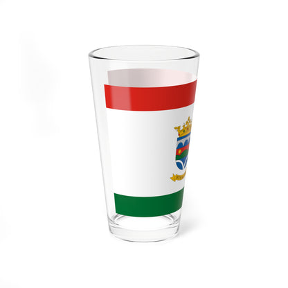Flag of Hehalom (Hungary) Pint Glass 16oz