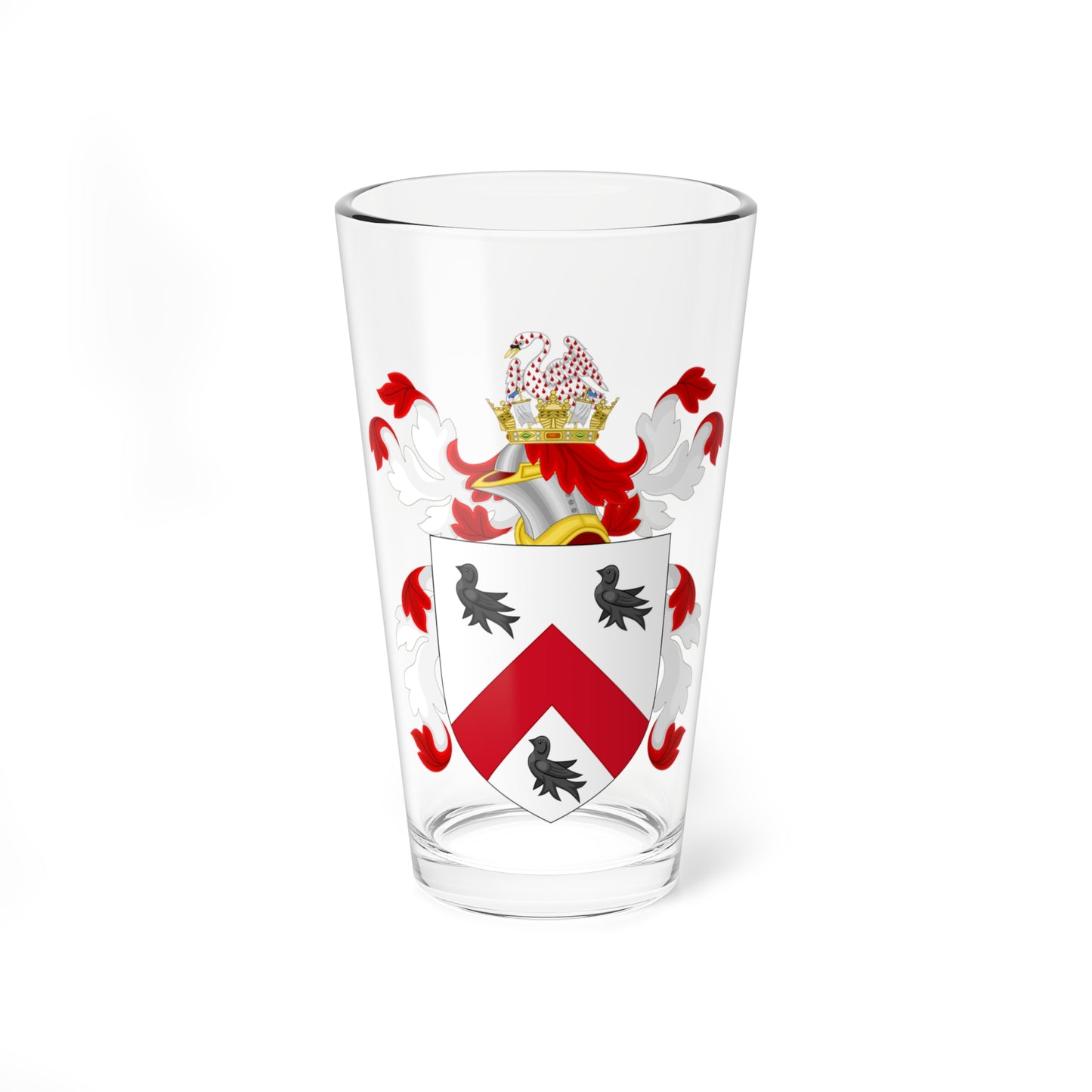 Coat of Arms of William Brenton (United States) (Coat of Arms) Pint Glass 16oz