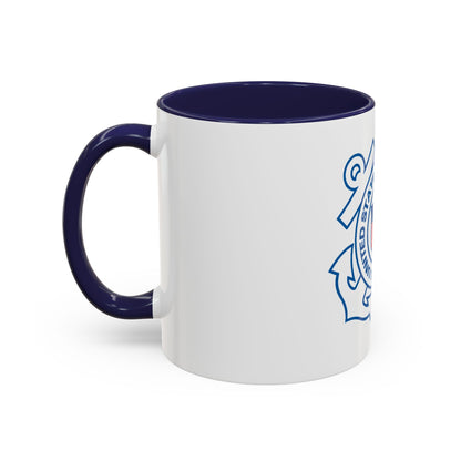 USCG Official Emblem (U.S. Coast Guard) Accent Coffee Mug