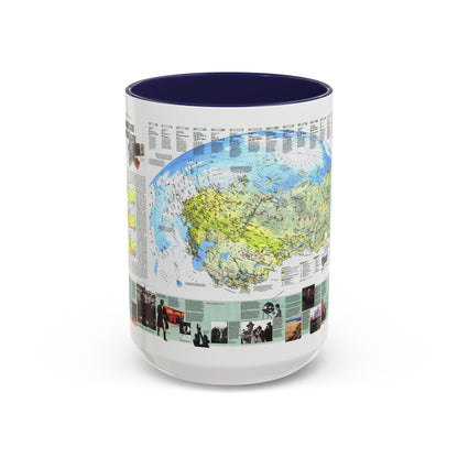 Russia - Communism to Capitalism (1993) (Map) Accent Coffee Mug