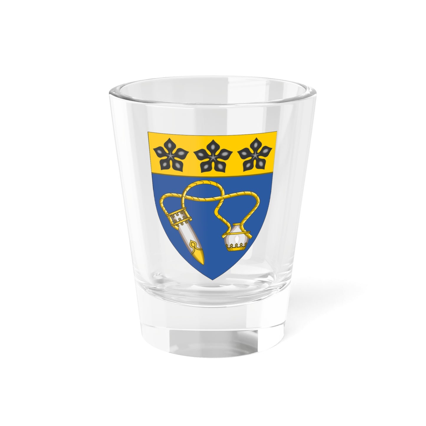 Escutcheon of Trinity University College Carmarthen (United Kingdom) (Coat of Arms) Shot Glass 1.5oz
