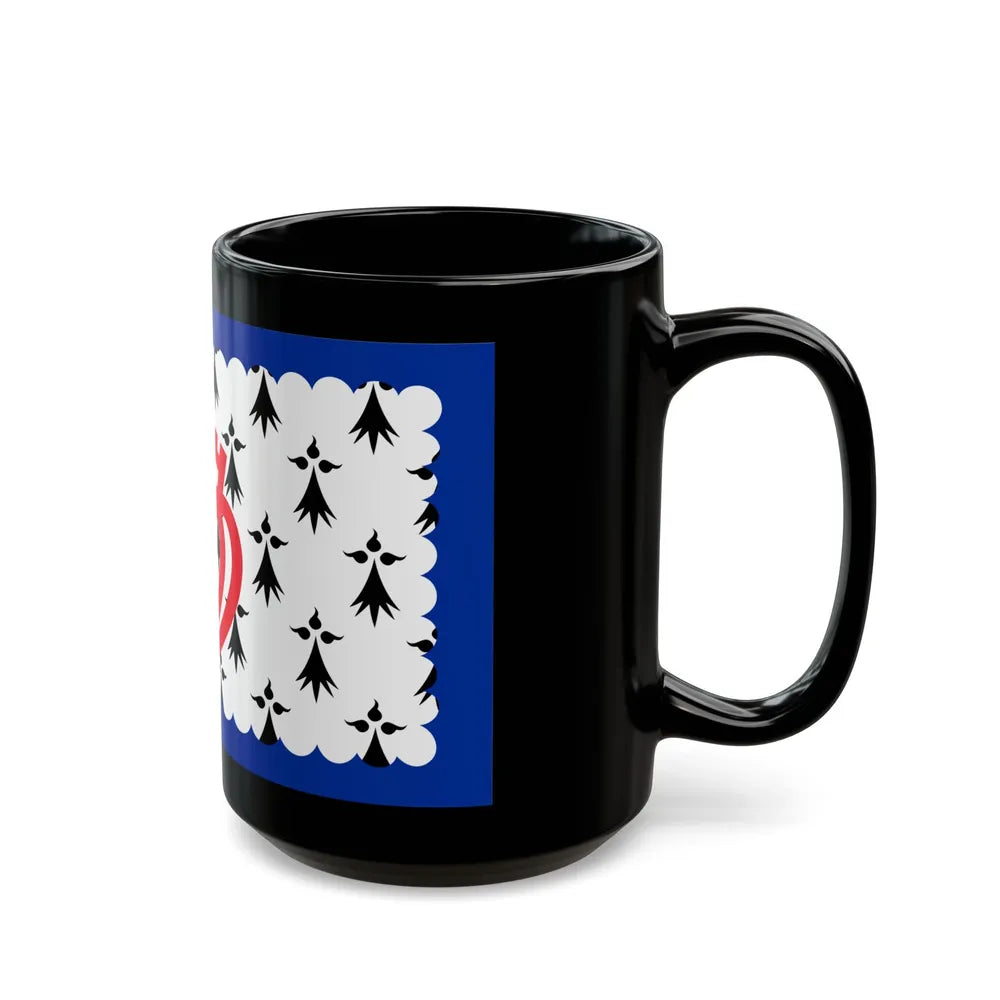 Flag of Pays de la Loire France - Black Coffee Mug-Go Mug Yourself