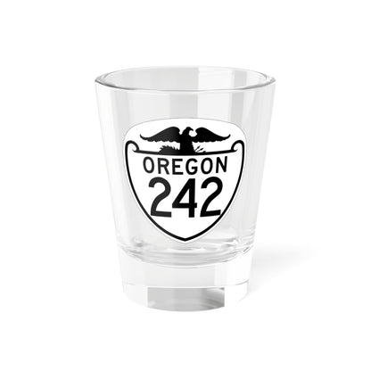 OR 242 1948 (Oregon) (Road Sign) Shot Glass 1.5oz