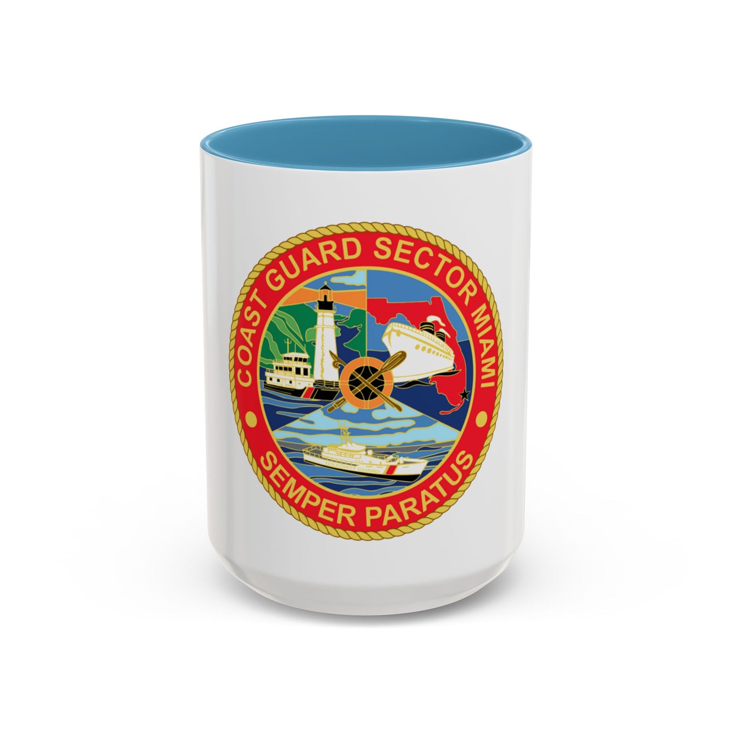 USCG Sector Miami (U.S. Coast Guard) Accent Coffee Mug