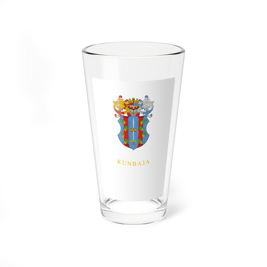 Flag of Kunbaja vertical (Hungary) Pint Glass 16oz