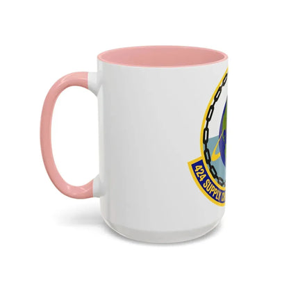 424th Supply Chain Management Squadron (U.S. Air Force) Accent Coffee Mug - Go Mug Yourself