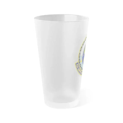 424th Supply Chain Management Squadron (U.S. Air Force) Frosted Pint Glass 16oz - Go Mug Yourself