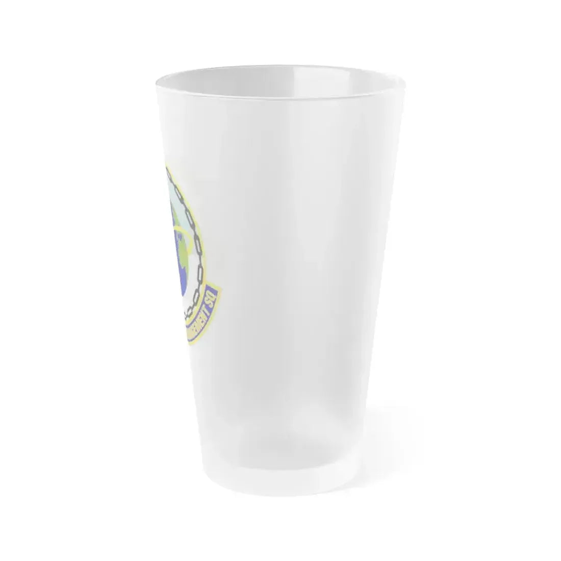 424th Supply Chain Management Squadron (U.S. Air Force) Frosted Pint Glass 16oz - Go Mug Yourself