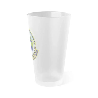 424th Supply Chain Management Squadron (U.S. Air Force) Frosted Pint Glass 16oz - Go Mug Yourself