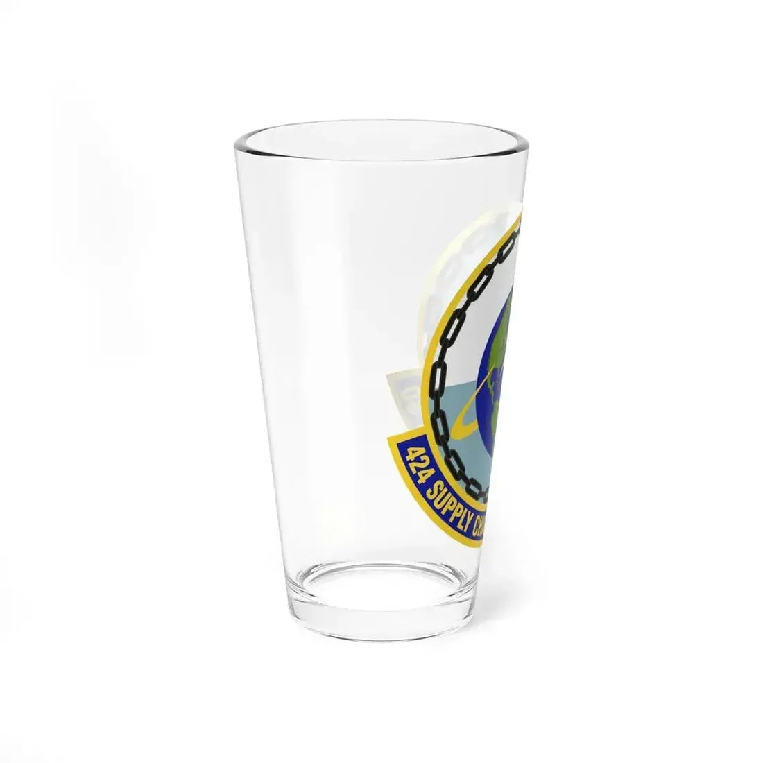 424th Supply Chain Management Squadron (U.S. Air Force) Pint Glass 16oz - Go Mug Yourself
