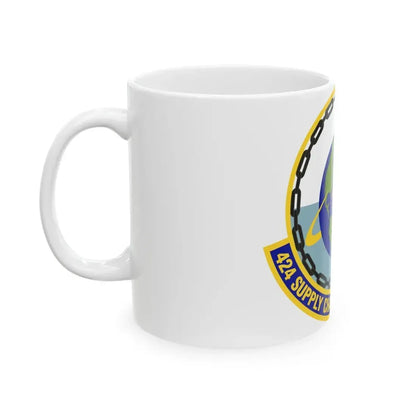 424th Supply Chain Management Squadron (U.S. Air Force) White Coffee Mug - Go Mug Yourself