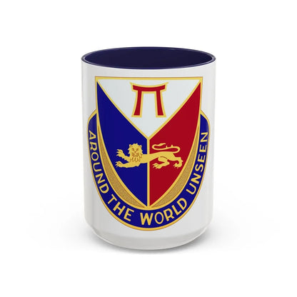 425 Infantry Regiment (U.S. Army) Accent Coffee Mug-15oz-Navy-Go Mug Yourself