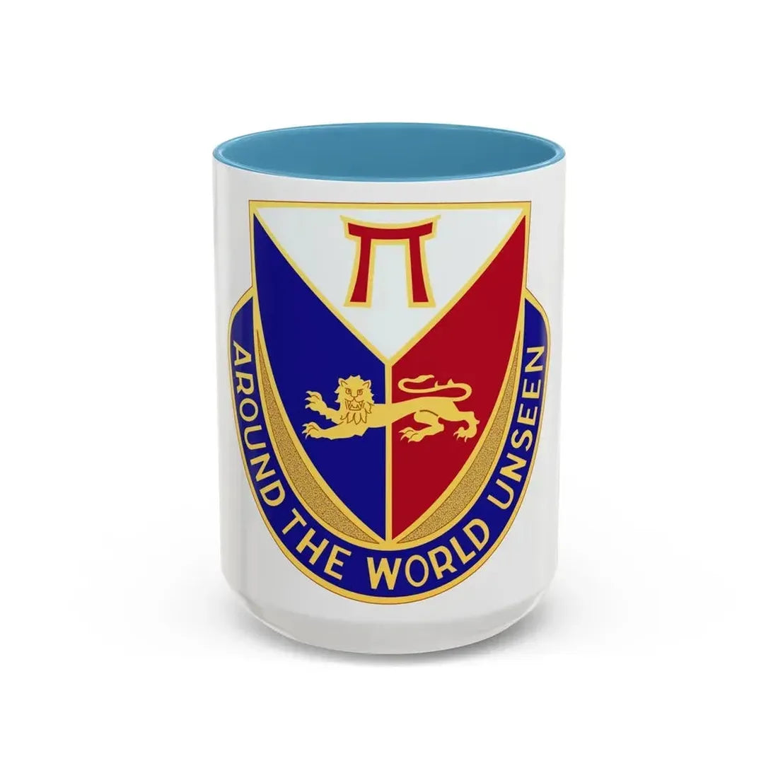 425 Infantry Regiment (U.S. Army) Accent Coffee Mug 15oz Light Blue - Go Mug Yourself