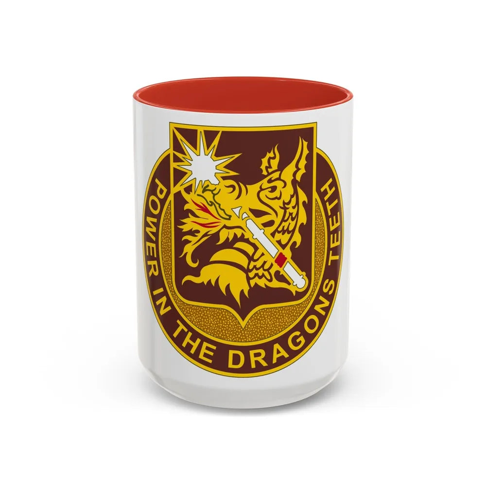 425 Medical Battalion (U.S. Army) Accent Coffee Mug-15oz-Red-Go Mug Yourself