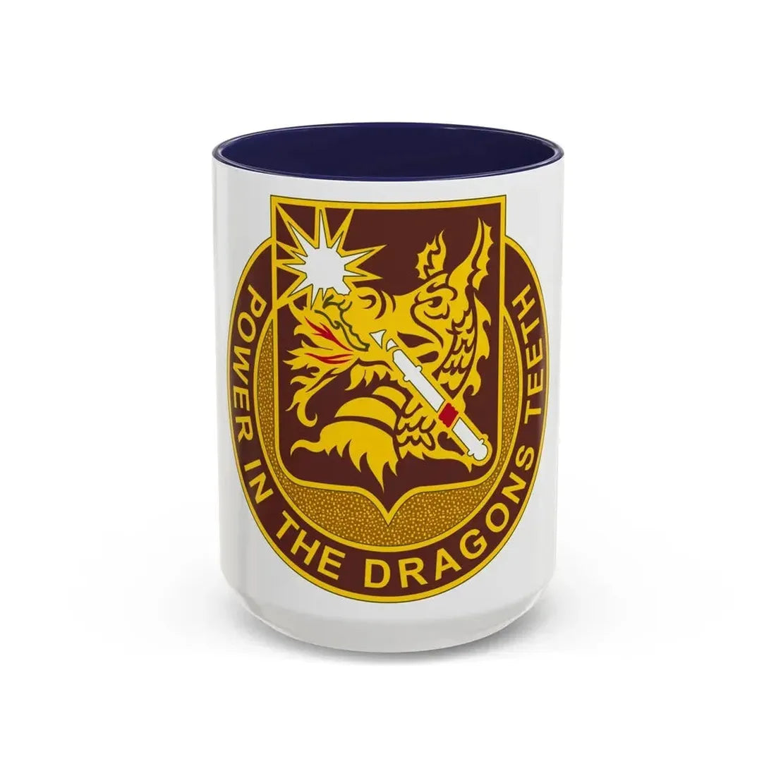 425 Medical Battalion (U.S. Army) Accent Coffee Mug 15oz Navy - Go Mug Yourself