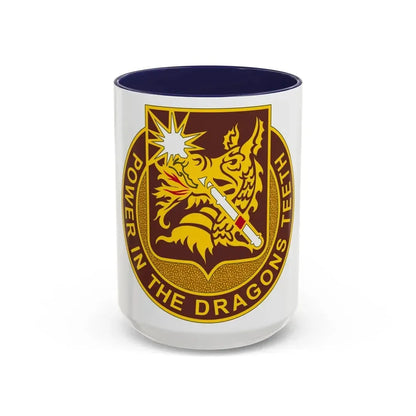 425 Medical Battalion (U.S. Army) Accent Coffee Mug 15oz Navy - Go Mug Yourself
