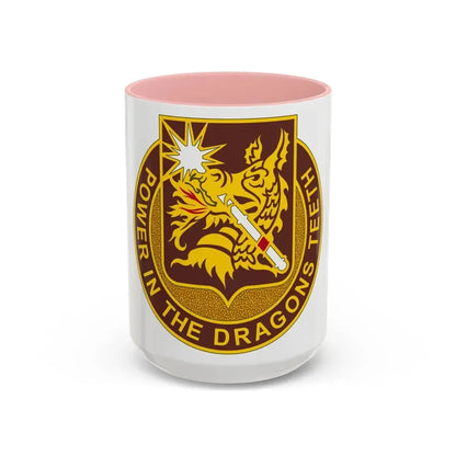 425 Medical Battalion (U.S. Army) Accent Coffee Mug 15oz Pink - Go Mug Yourself
