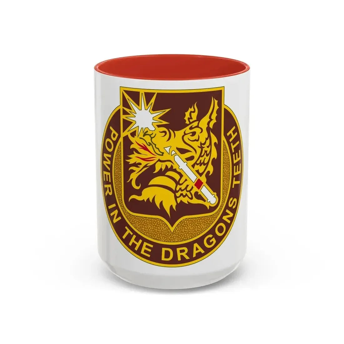 425 Medical Battalion (U.S. Army) Accent Coffee Mug 15oz Red - Go Mug Yourself