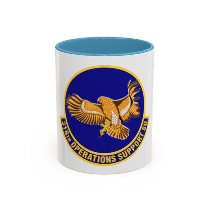 318th Operations Support Squadron (U.S. Air Force) Accent Coffee Mug