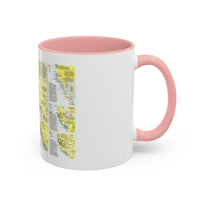 USA - Far West 2 (1984) (Map) Accent Coffee Mug