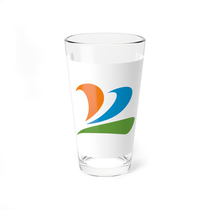Flag of Uenohara Yamanashi (Japan) Pint Glass 16oz