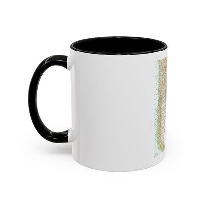 South America - Southern (1958) (Map) Accent Coffee Mug