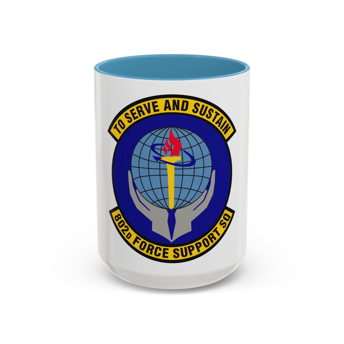 802d Force Support Squadron (U.S. Air Force) Accent Coffee Mug