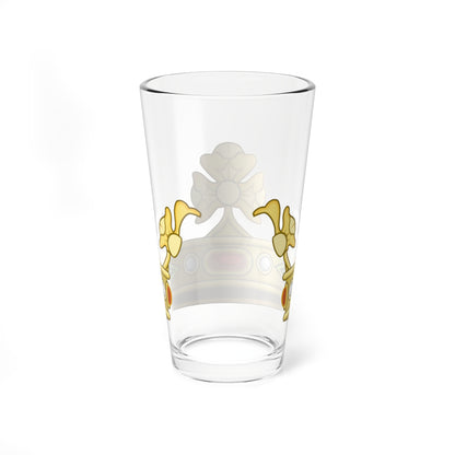 Corona normale di marchese italiano (Italy) (Coat of Arms) Pint Glass 16oz