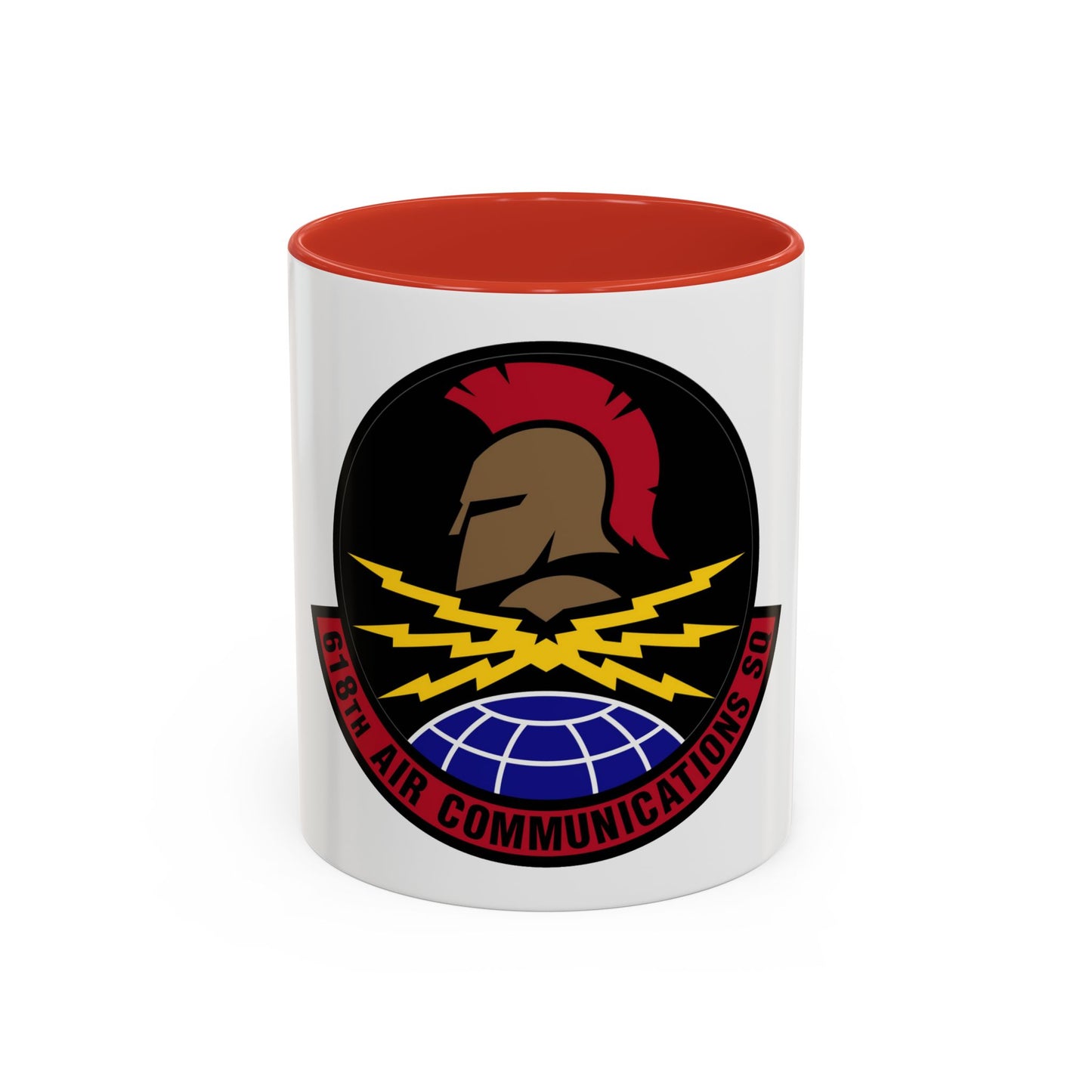618 Air Communications Squadron AMC (U.S. Air Force) Accent Coffee Mug