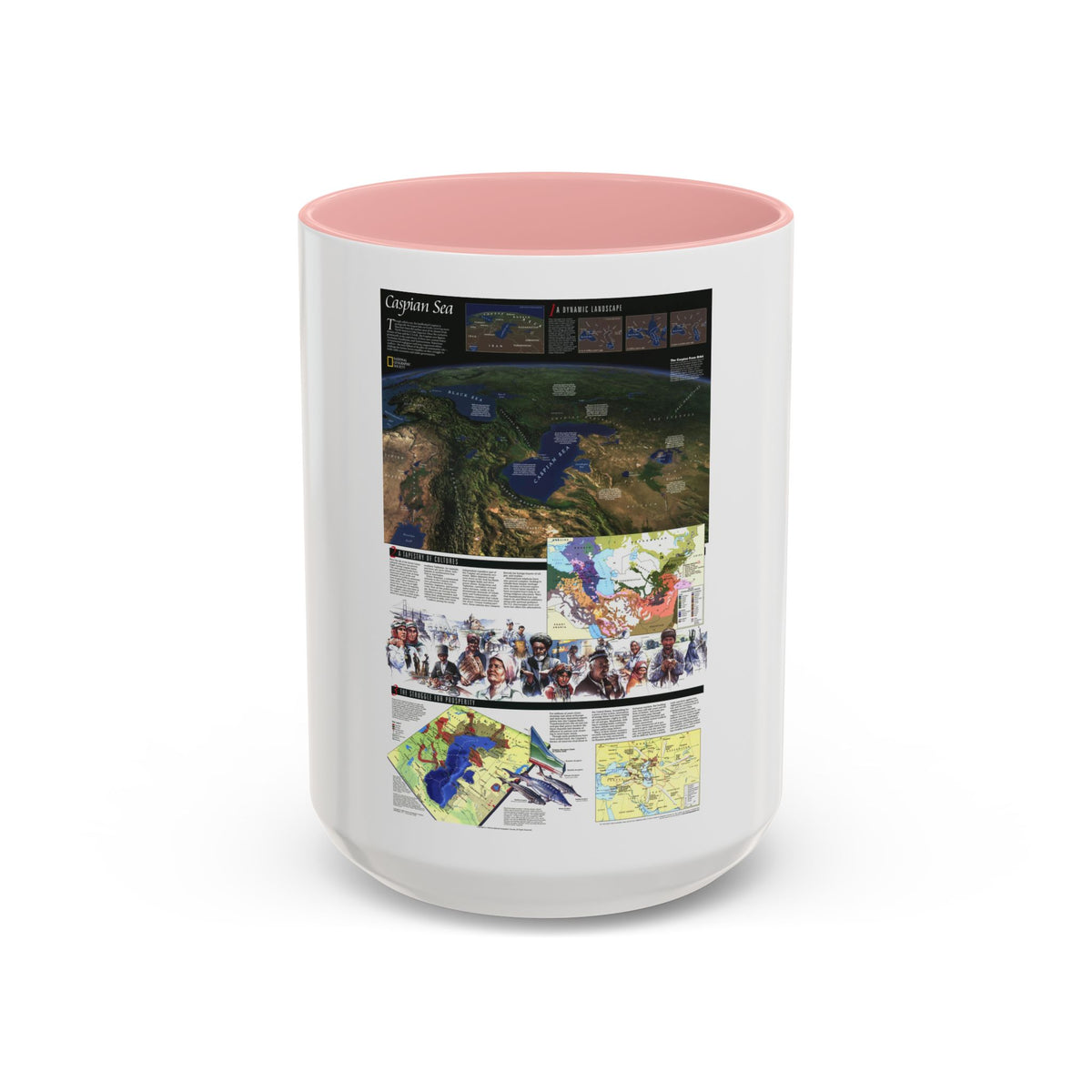 Caspian Sea (1999) (Map) Accent Coffee Mug
