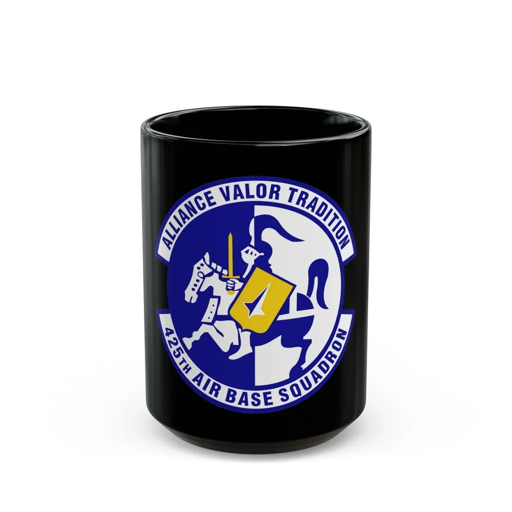 425th Air Base Squadron (U.S. Air Force) Black Coffee Mug-15oz-Go Mug Yourself