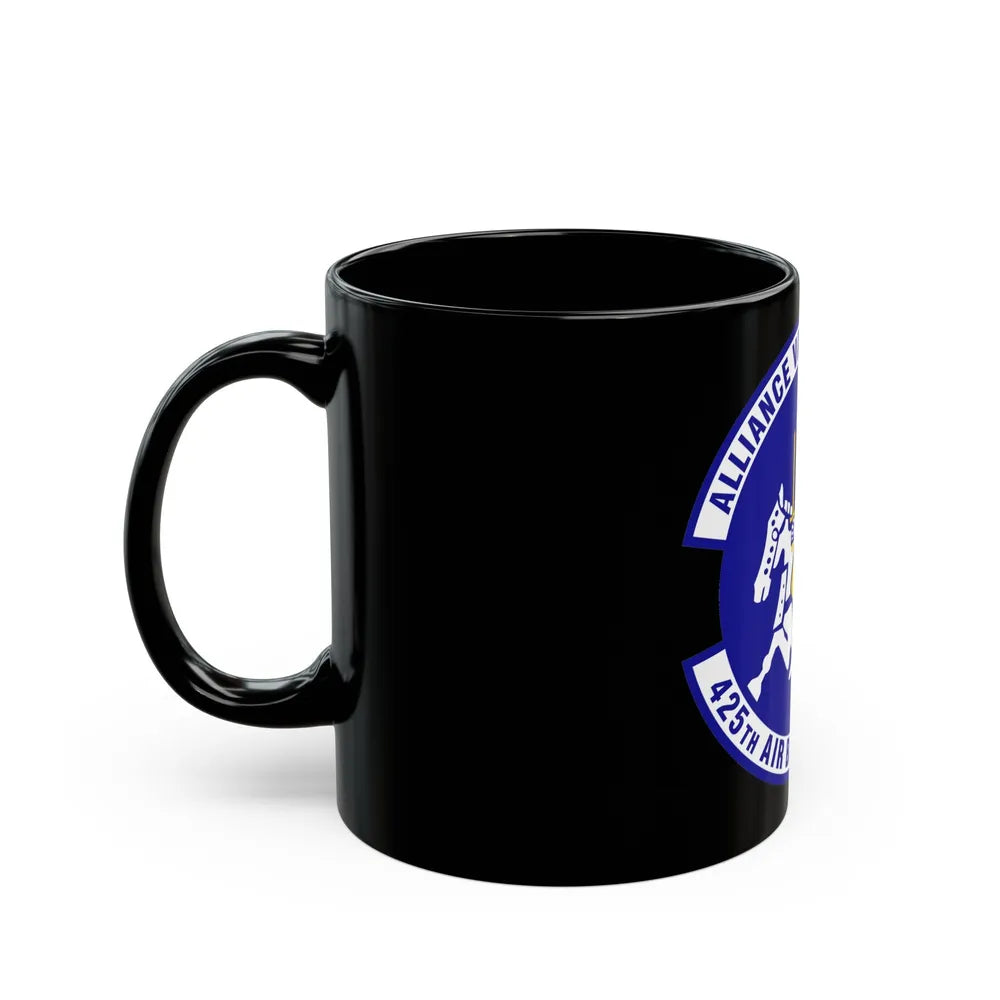 425th Air Base Squadron (U.S. Air Force) Black Coffee Mug-Go Mug Yourself