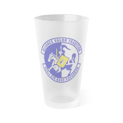 425th Air Base Squadron (U.S. Air Force) Frosted Pint Glass 16oz-Go Mug Yourself