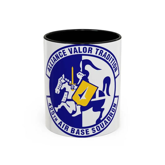 425th Air Base Squadron (U.S. Air Force) Accent Coffee Mug 11oz Black - Go Mug Yourself