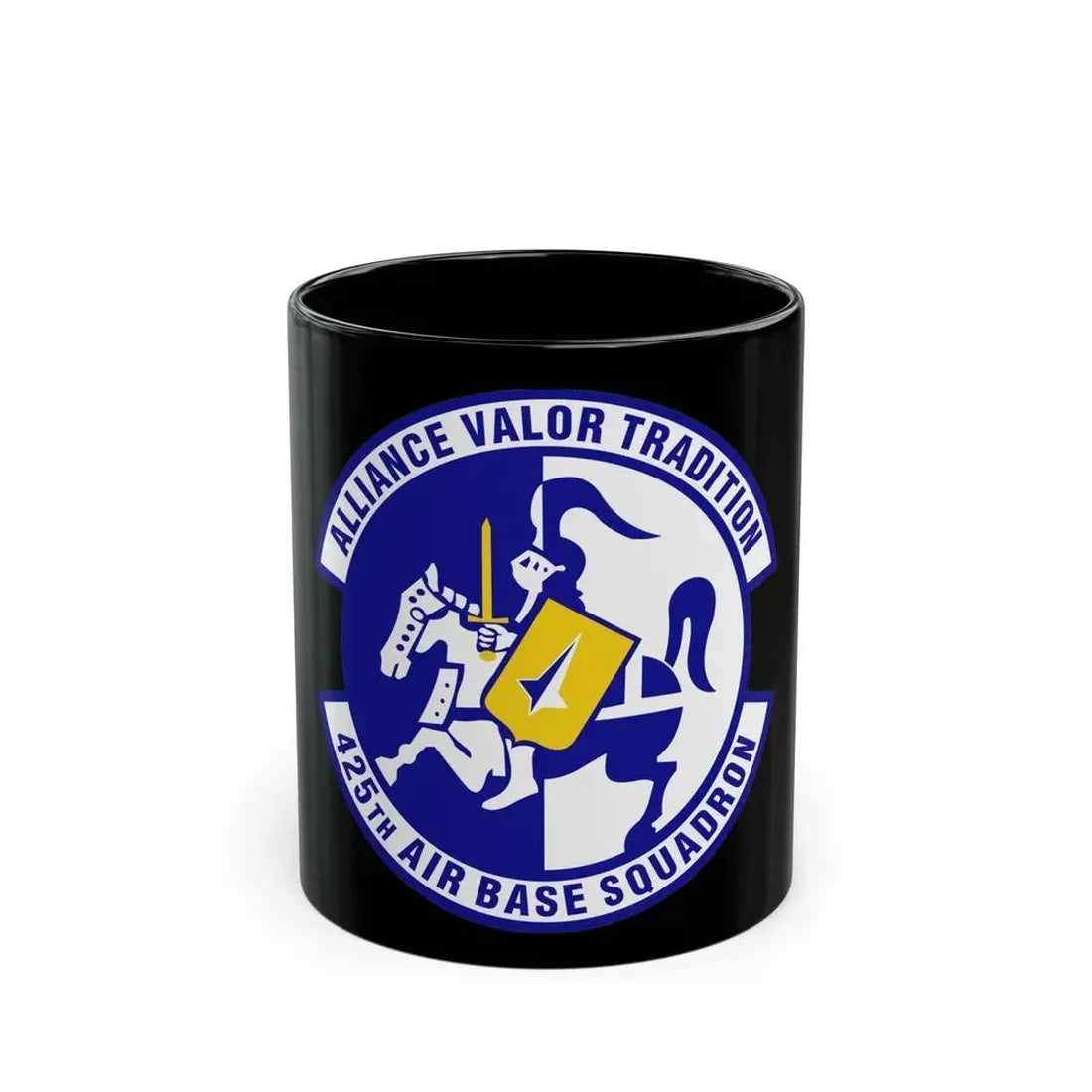 425th Air Base Squadron (U.S. Air Force) Black Coffee Mug 11oz - Go Mug Yourself
