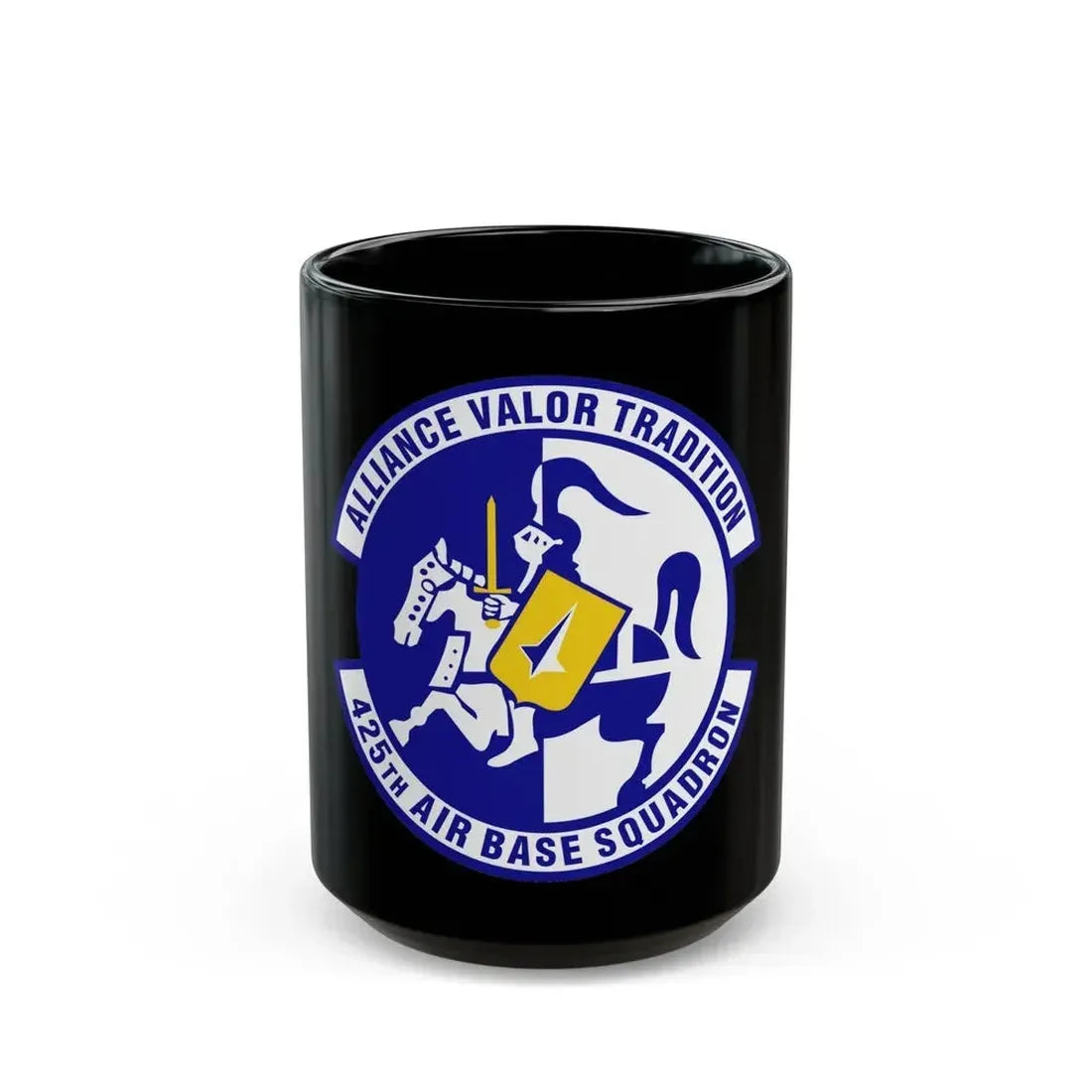 425th Air Base Squadron (U.S. Air Force) Black Coffee Mug - Go Mug Yourself