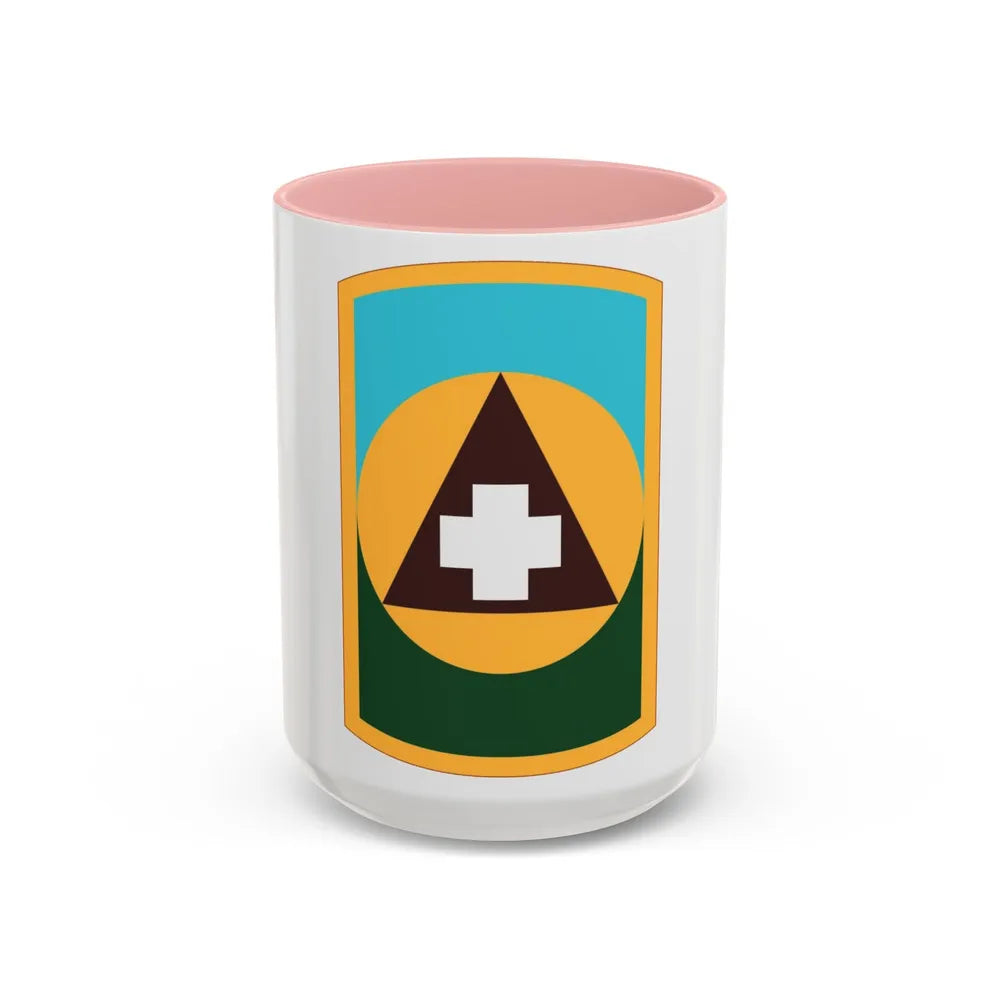 426 Medical Brigade (U.S. Army) Accent Coffee Mug-15oz-Pink-Go Mug Yourself