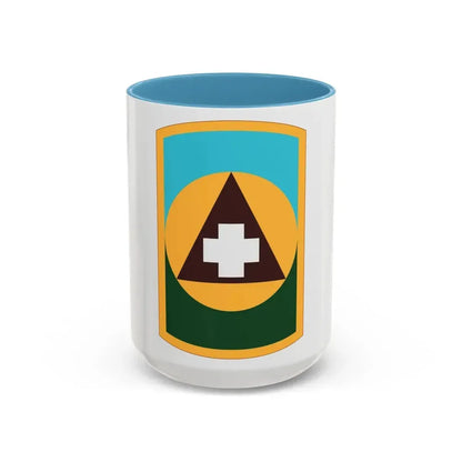426 Medical Brigade (U.S. Army) Accent Coffee Mug 15oz Light Blue - Go Mug Yourself