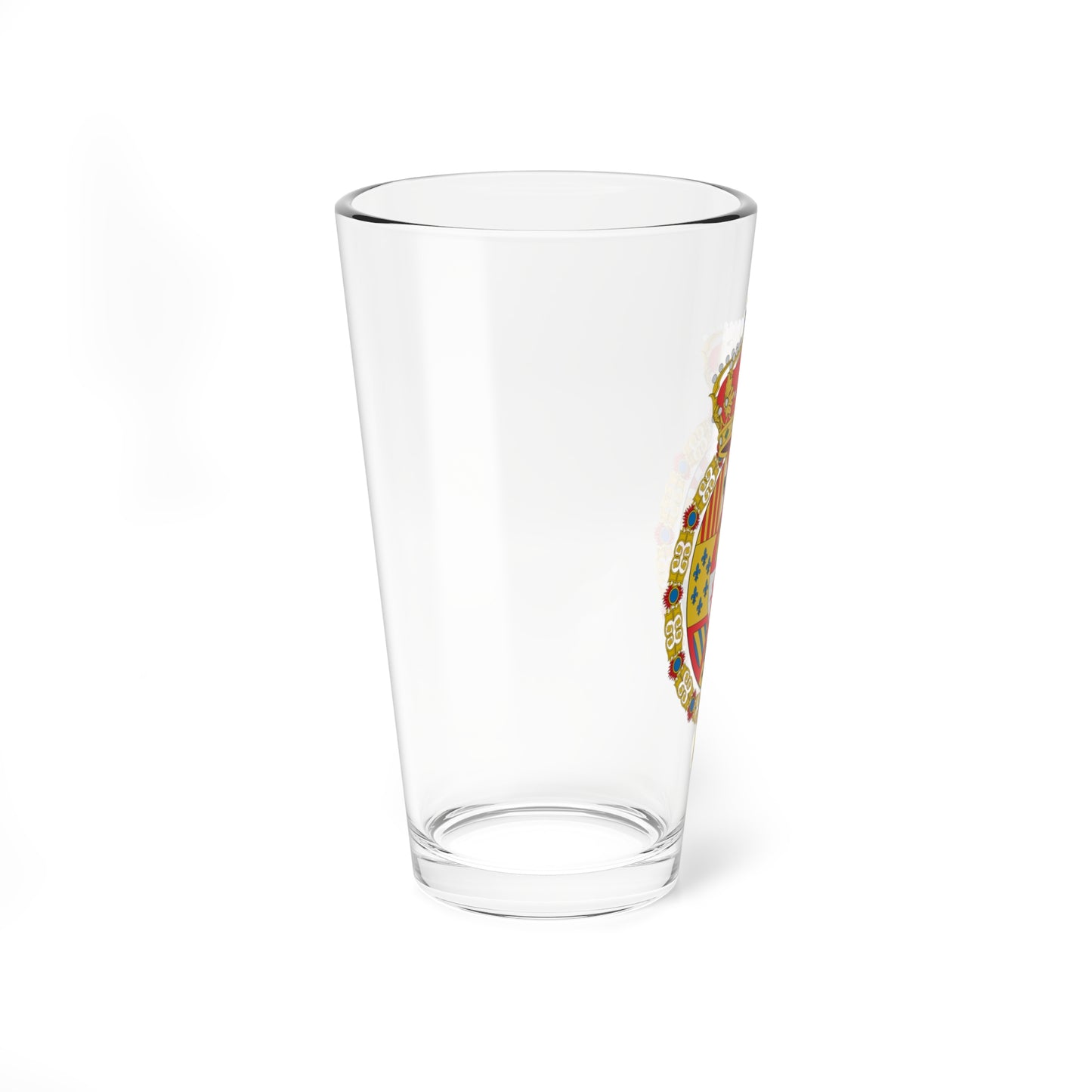 Escudo de Armas de Carlos III (Spain) (Coat of Arms) Pint Glass 16oz