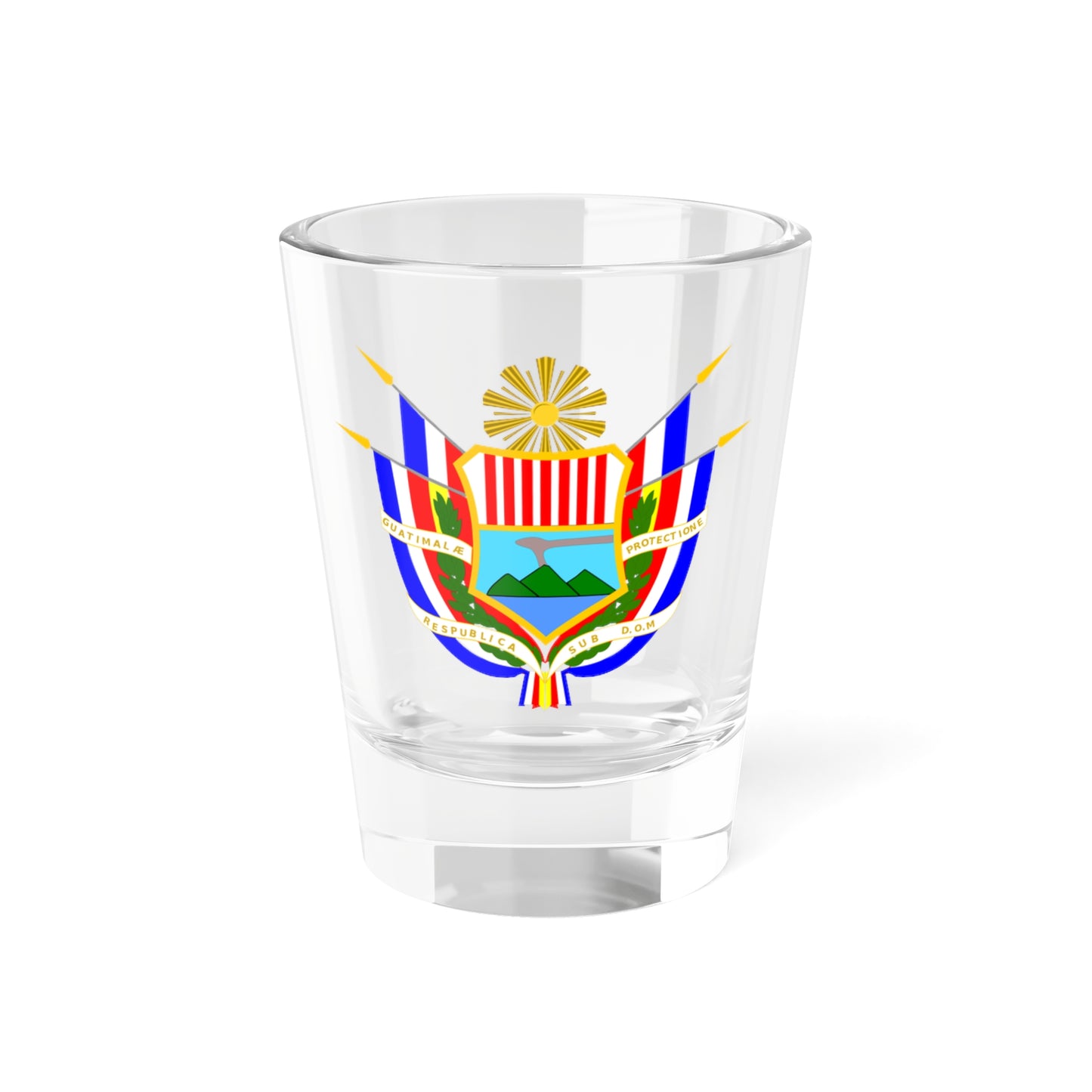 Coat of arms of Guatemala 1858-1871 (Guatemala) (Coat of Arms) Shot Glass 1.5oz