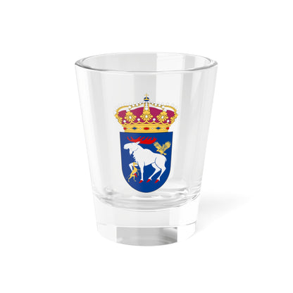 Jämtlands flygflottilj vapen pre 1994 (Sweden) (Coat of Arms) Shot Glass 1.5oz