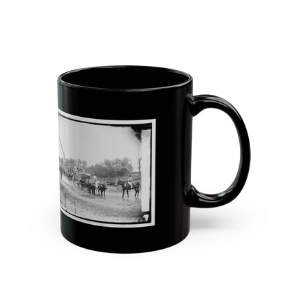 Rappahannock River, Va. Fugitive African Americans Fording The Rappahannock (U.S. Civil War) Black Coffee Mug