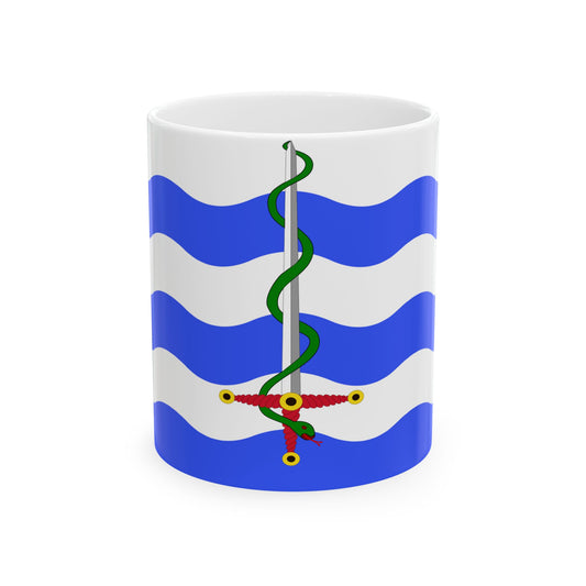 Flag of Saint Paul's Bay Malta - White Coffee Mug-11oz-Go Mug Yourself