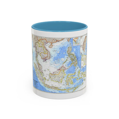 Asia - Southeast (1968) (Map) Accent Coffee Mug