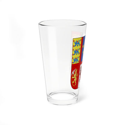 Coats of arms of Reine Philippa of Angleterre (Sweden) (Coat of Arms) Pint Glass 16oz