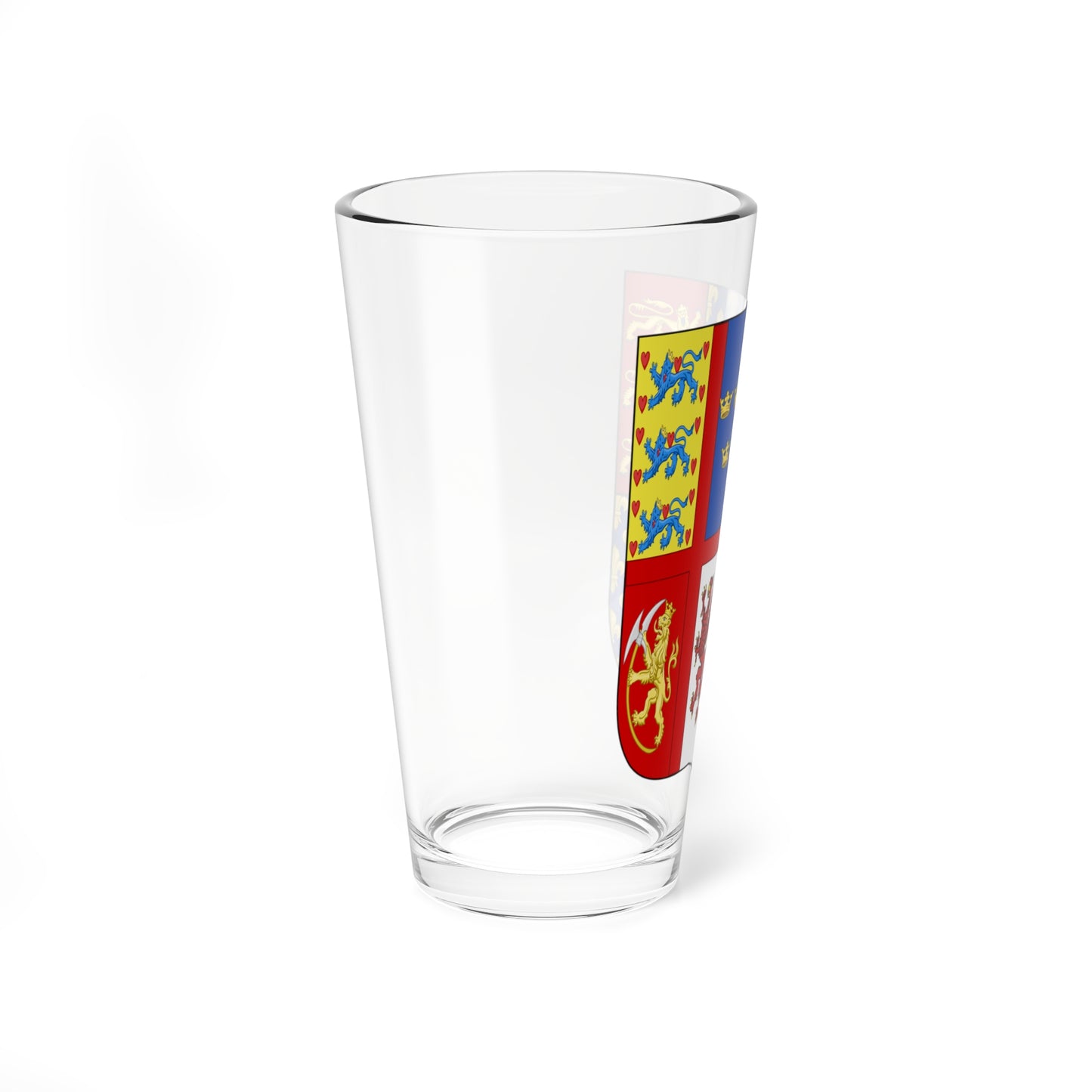 Coats of arms of Reine Philippa of Angleterre (Denmark) (Coat of Arms) Pint Glass 16oz