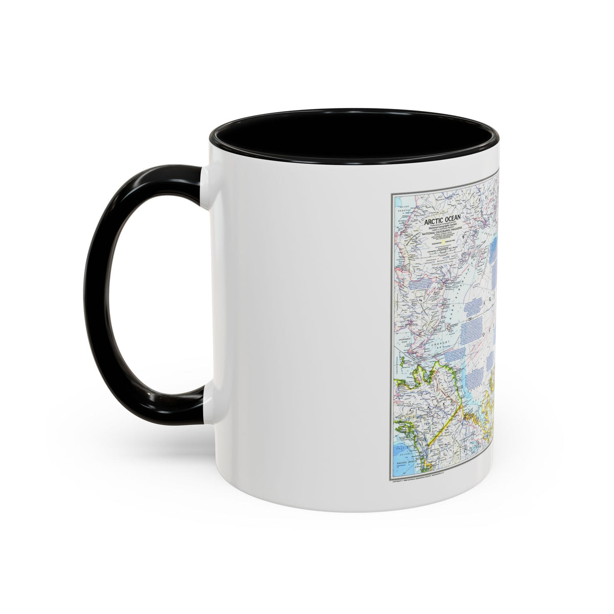 Arctic Ocean (1983) (Map) Accent Coffee Mug