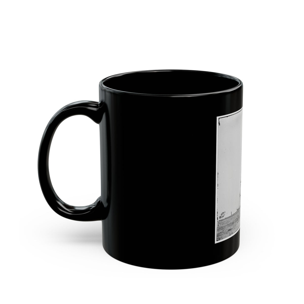 Bermuda Hundred, Va. Signal Tower On Left Of The Line Near The Appomattox River (U.S. Civil War) Black Coffee Mug