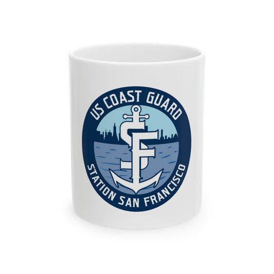 USCG Station San Francisco (U.S. Coast Guard) White Coffee Mug